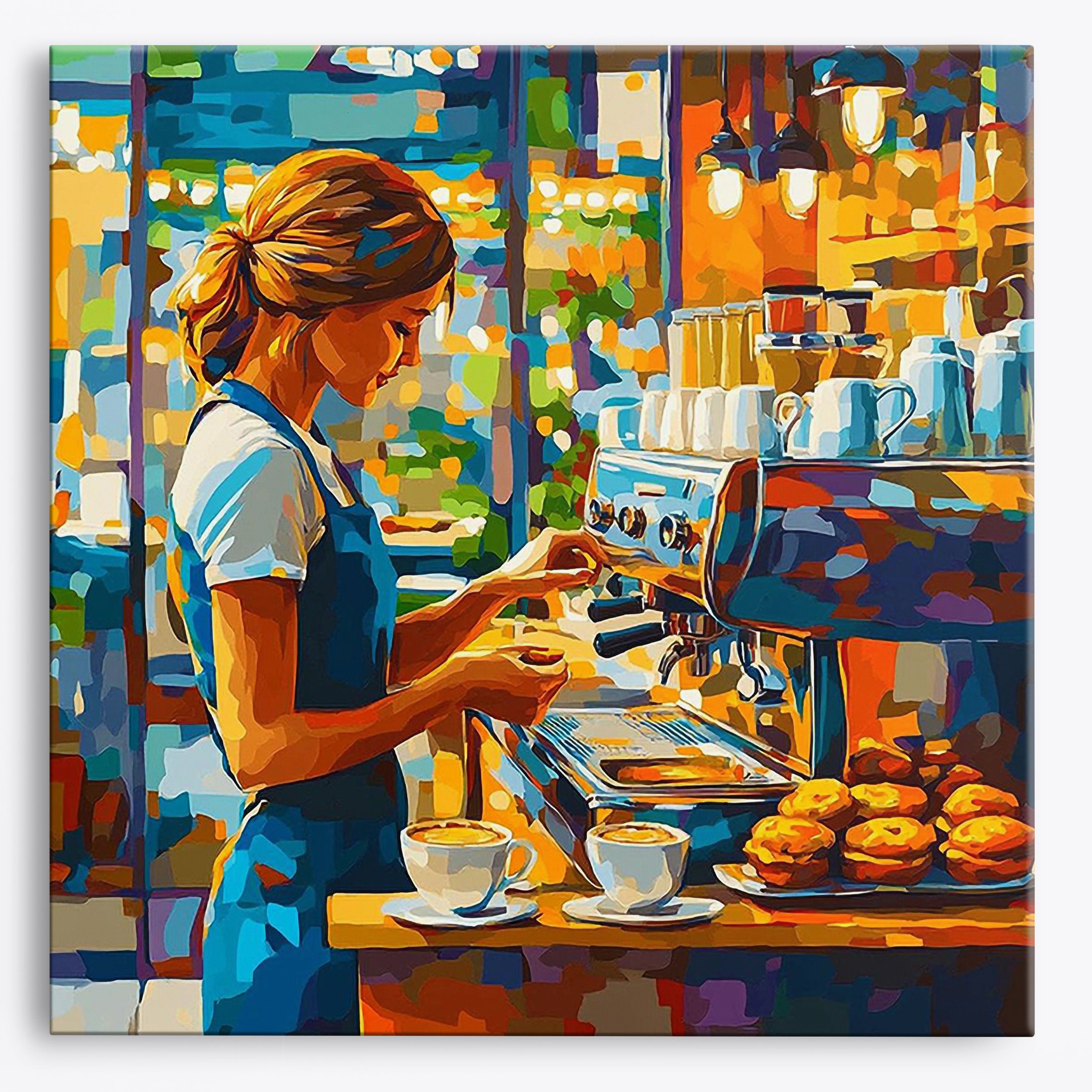 Barista Charm No Frame / Regular (15.75"x15.75"/40x40cm) / 24 colors