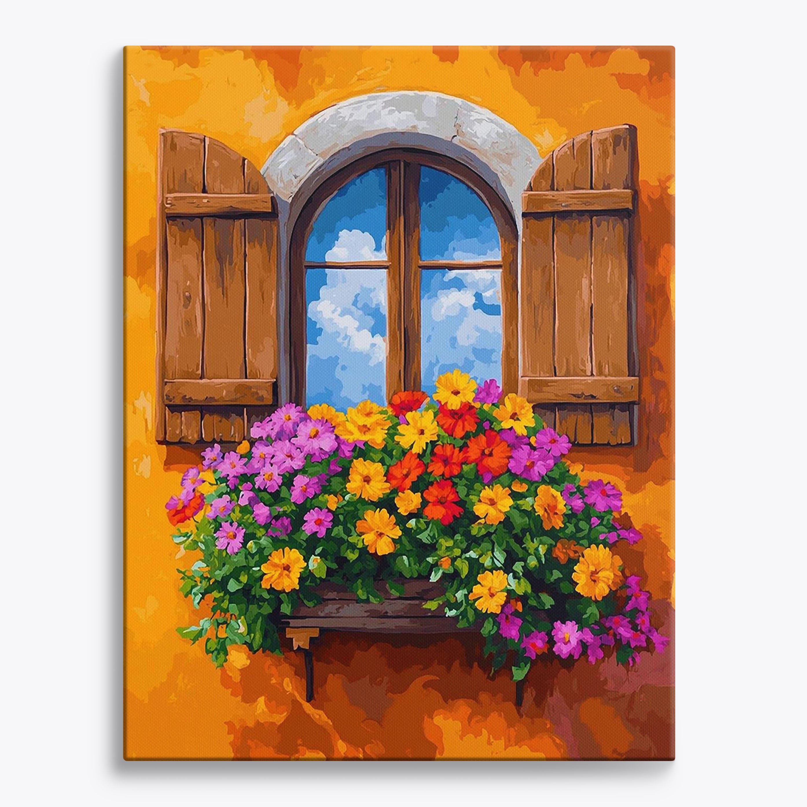 Blooming Window No Frame / Regular (19.7"x15.75"/50x40cm) / 24 colors