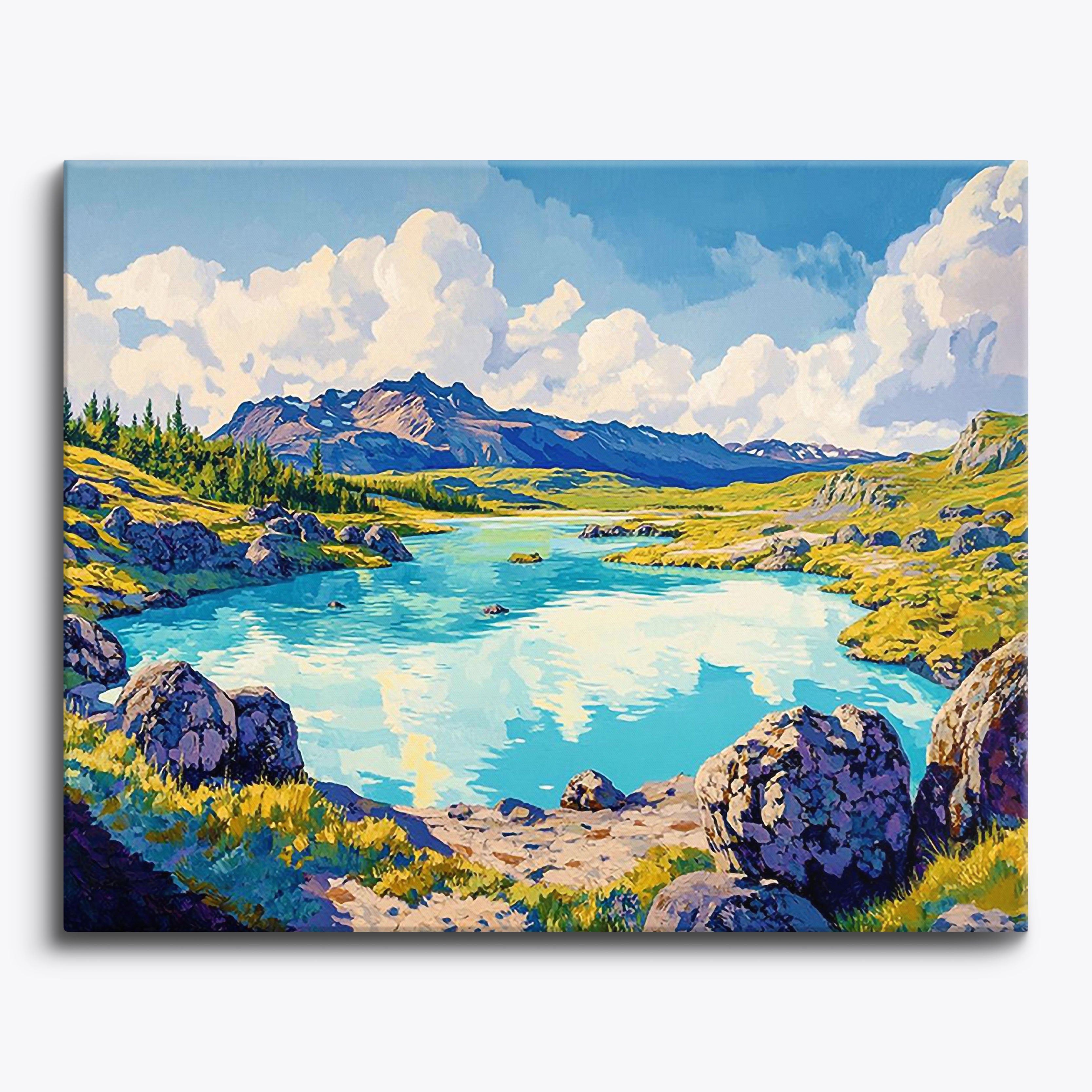 Blue Lagoon Serenity No Frame / Regular (15.75"x19.7"/40x50cm) / 24 colors