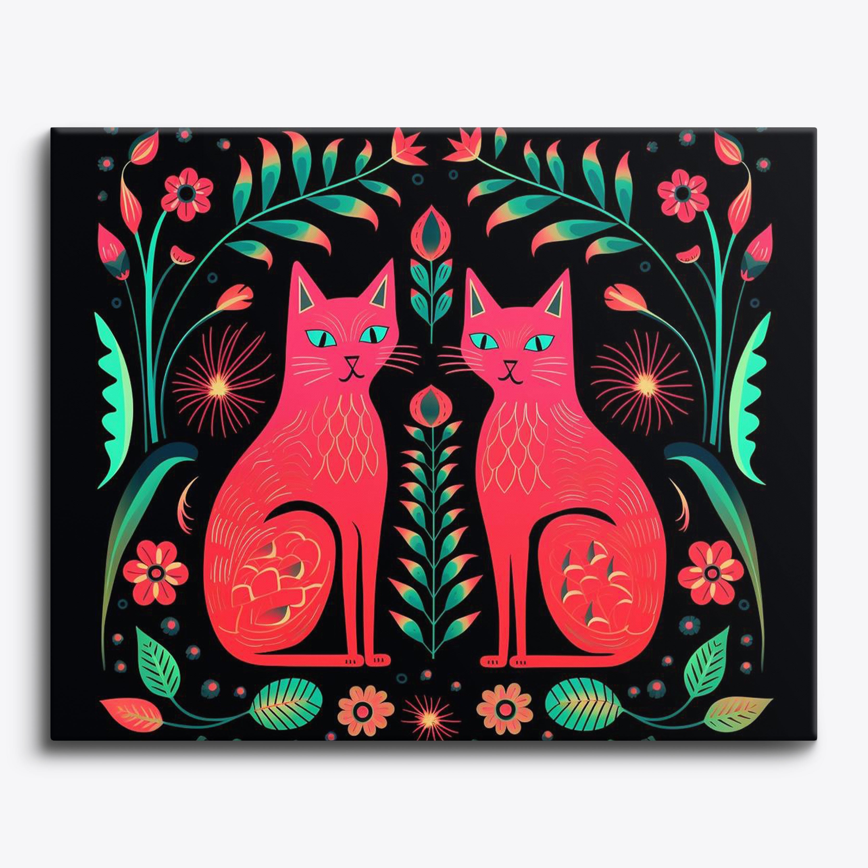 Chromatic Cats No Frame / 24 colors