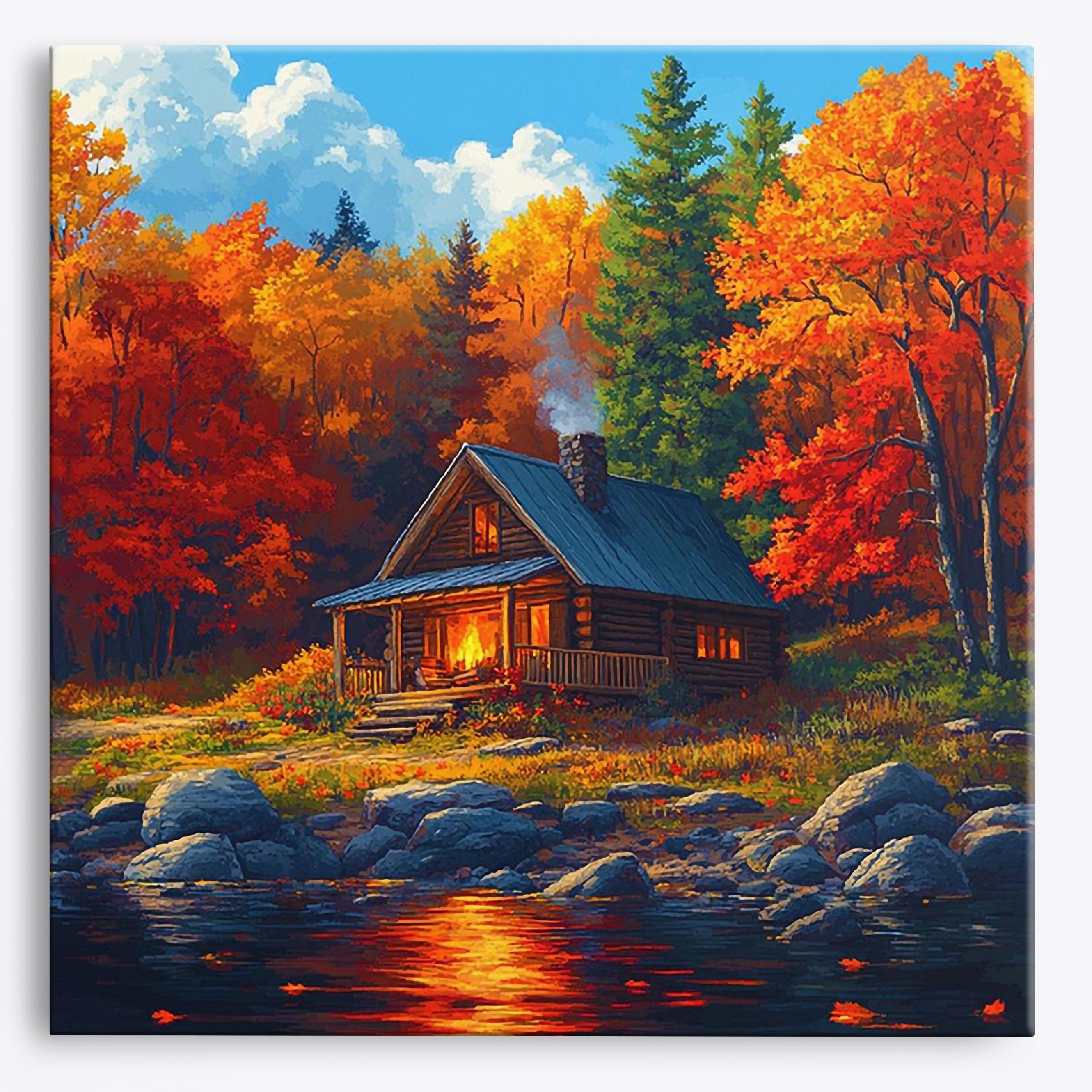 Cozy Tree Haven No Frame / Regular (15.75"x15.75"/40x40cm) / 24 colors