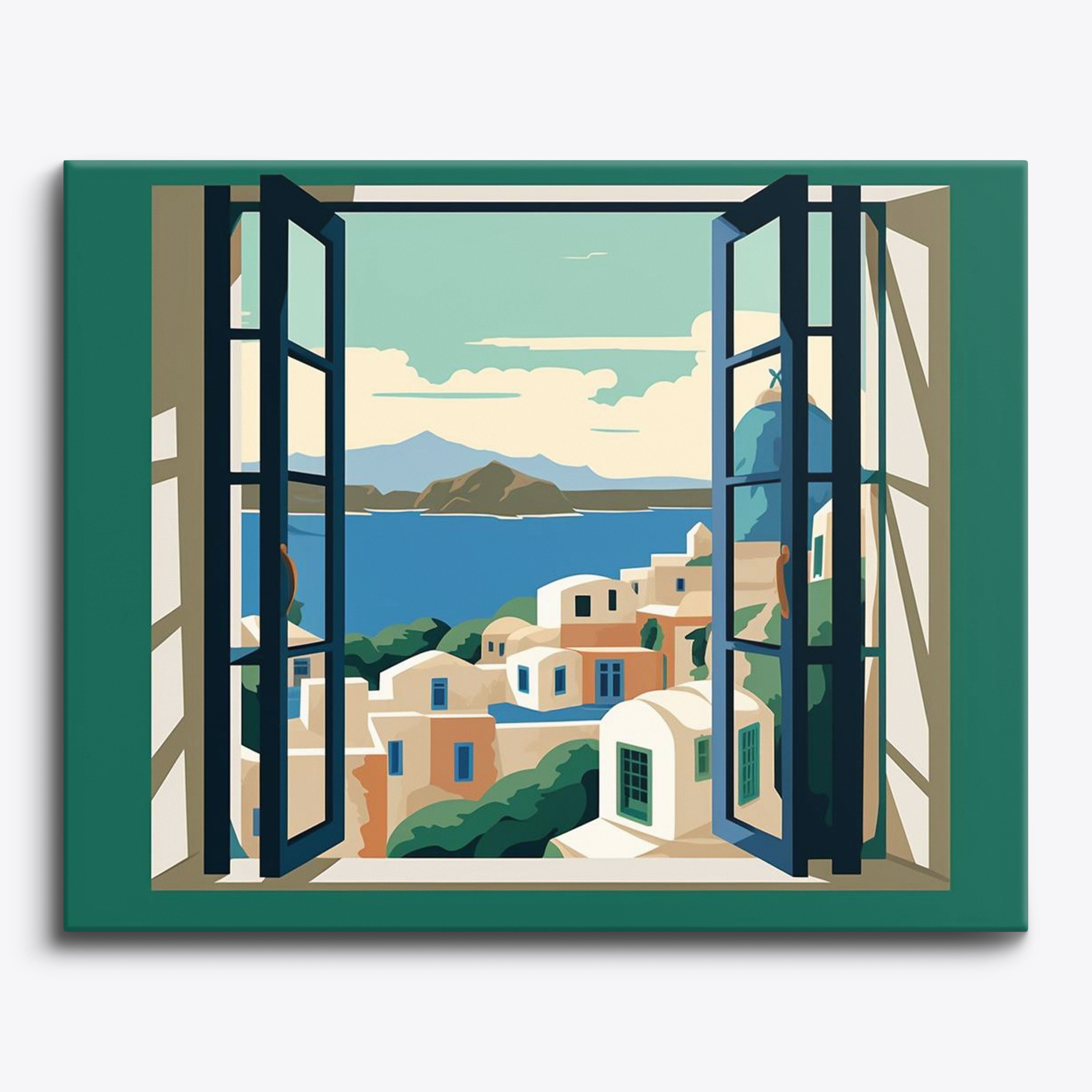 Emerald Window Art No Frame / 24 colors