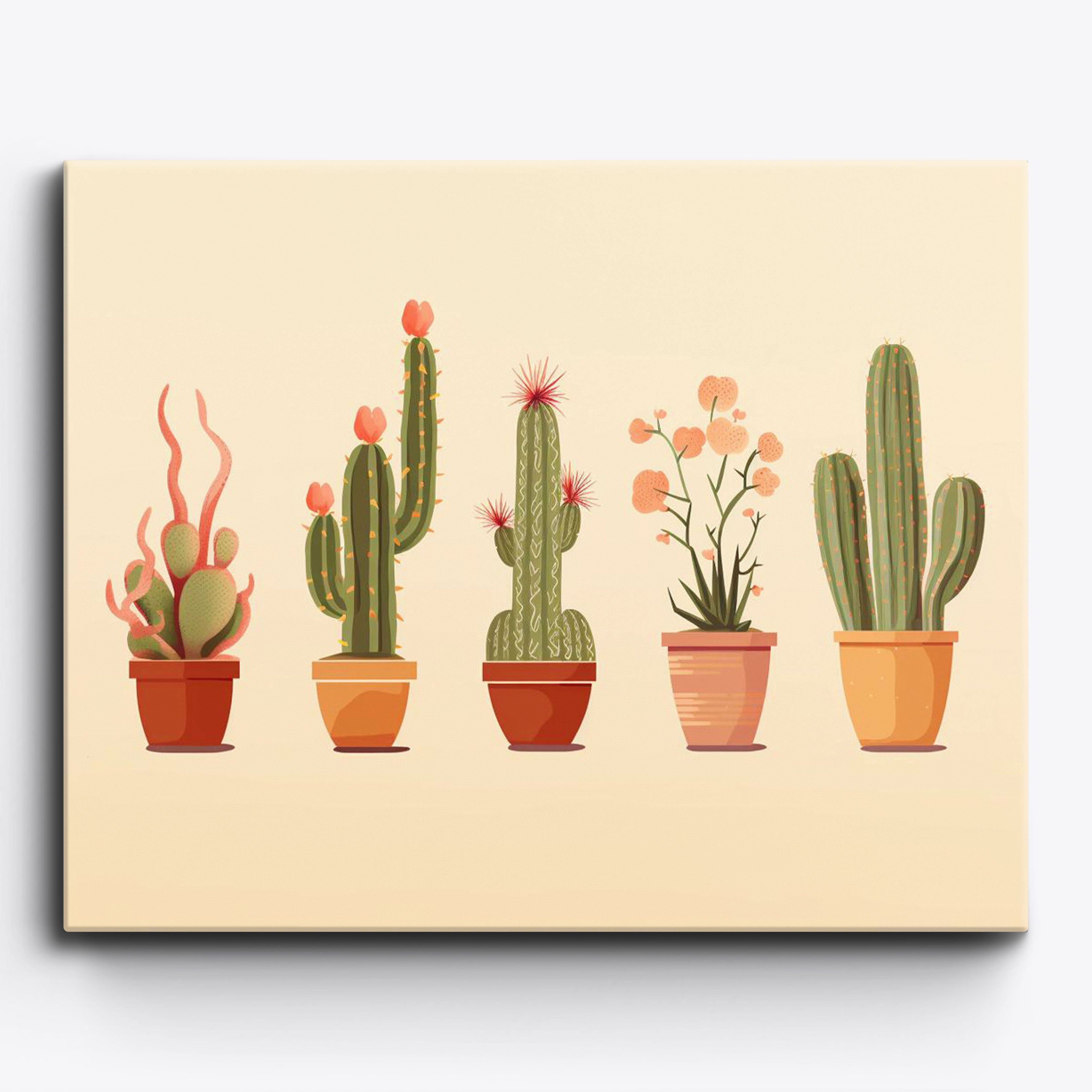 Minimalist Cactus No Frame