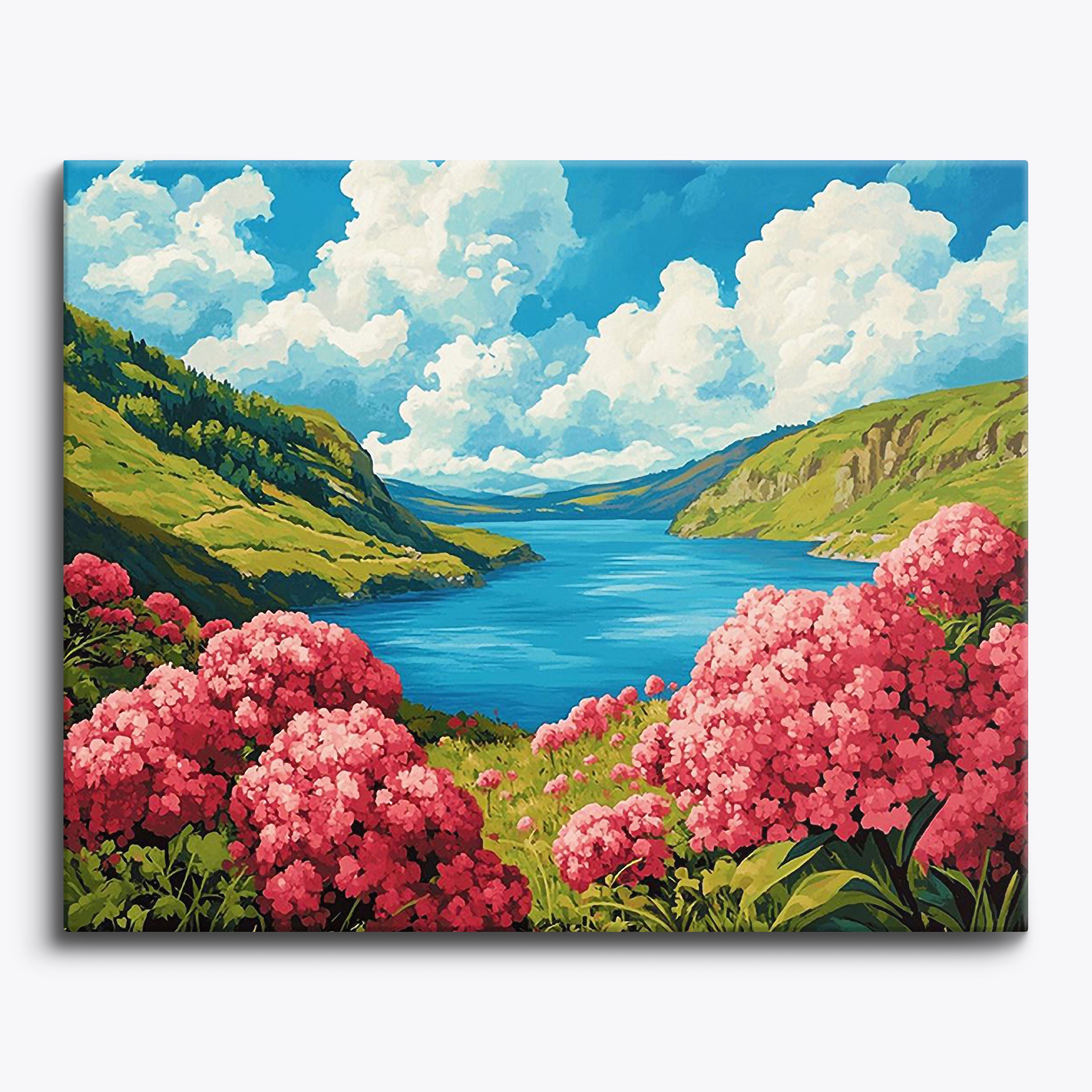 Tranquil Hydrangea Haven No Frame / Regular (15.75"x19.7"/40x50cm) / 24 colors