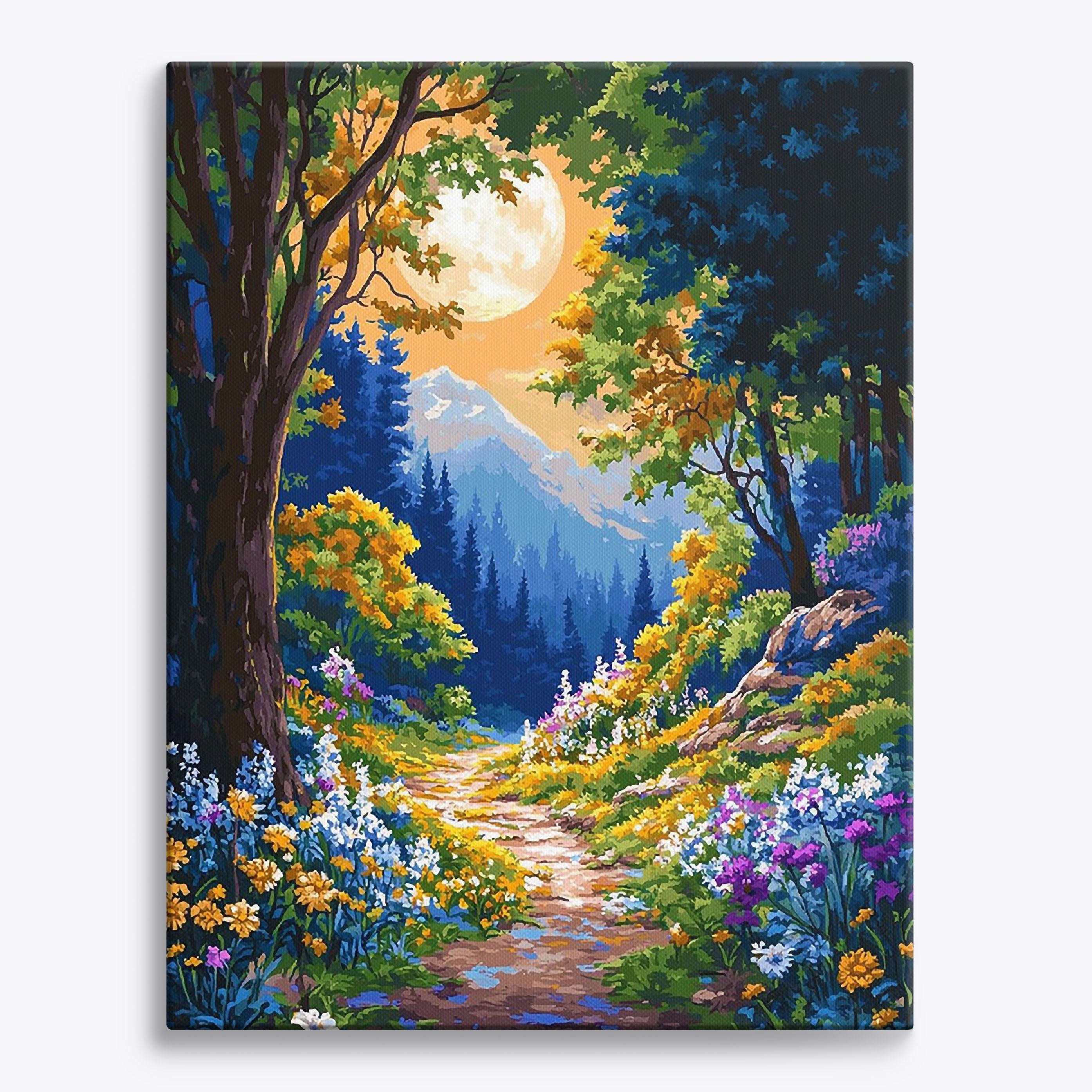 Twilight Florals No Frame / Regular (19.7"x15.75"/50x40cm) / 24 colors