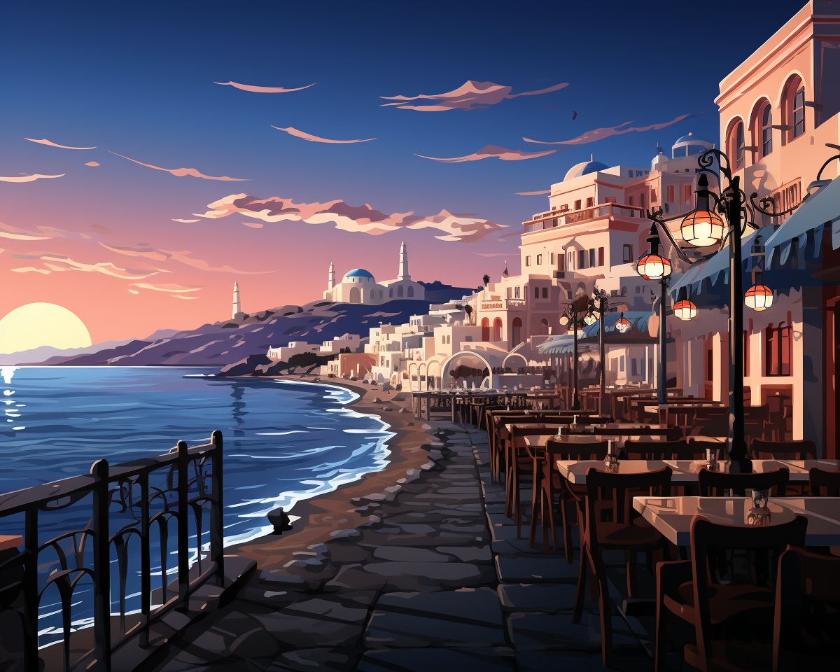 Serenidade da costa grega