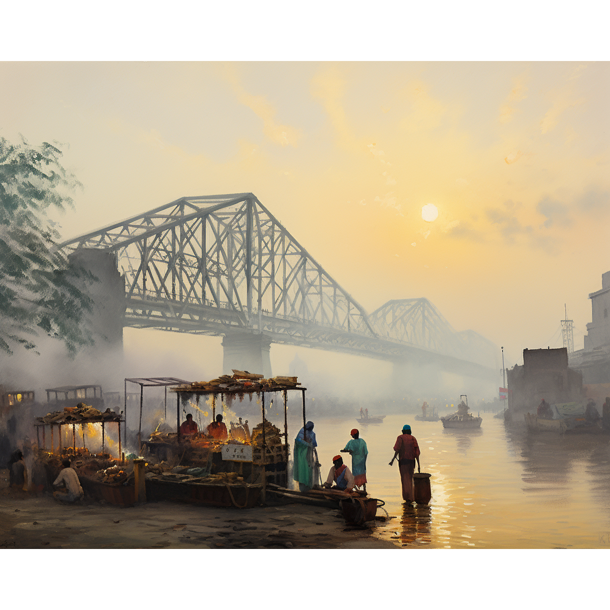 Ponte Howrah de Calcutá