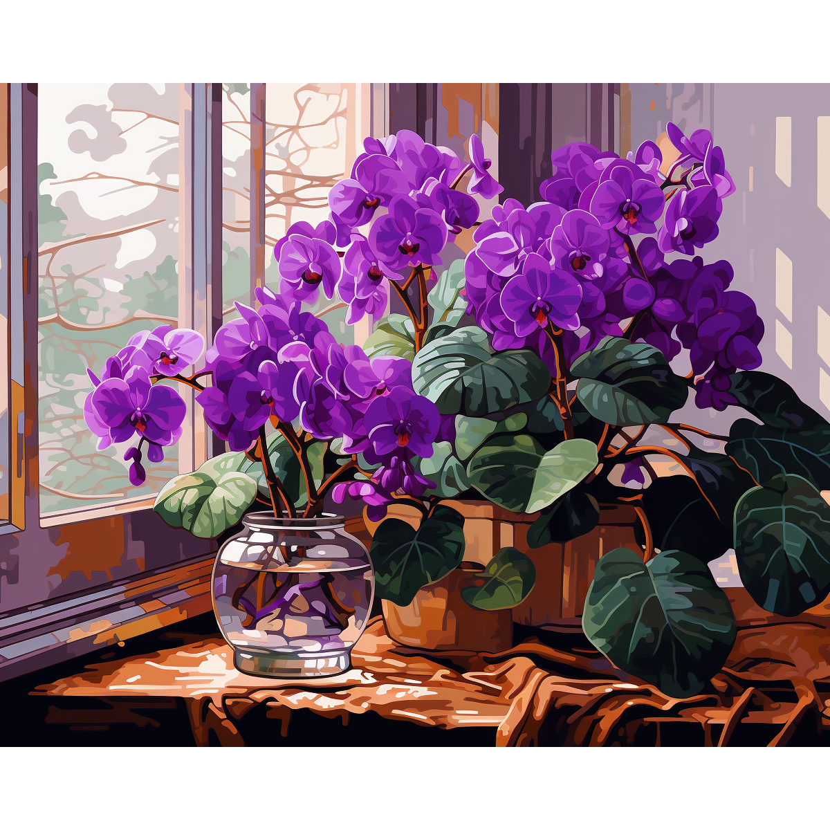 Flores Violetas